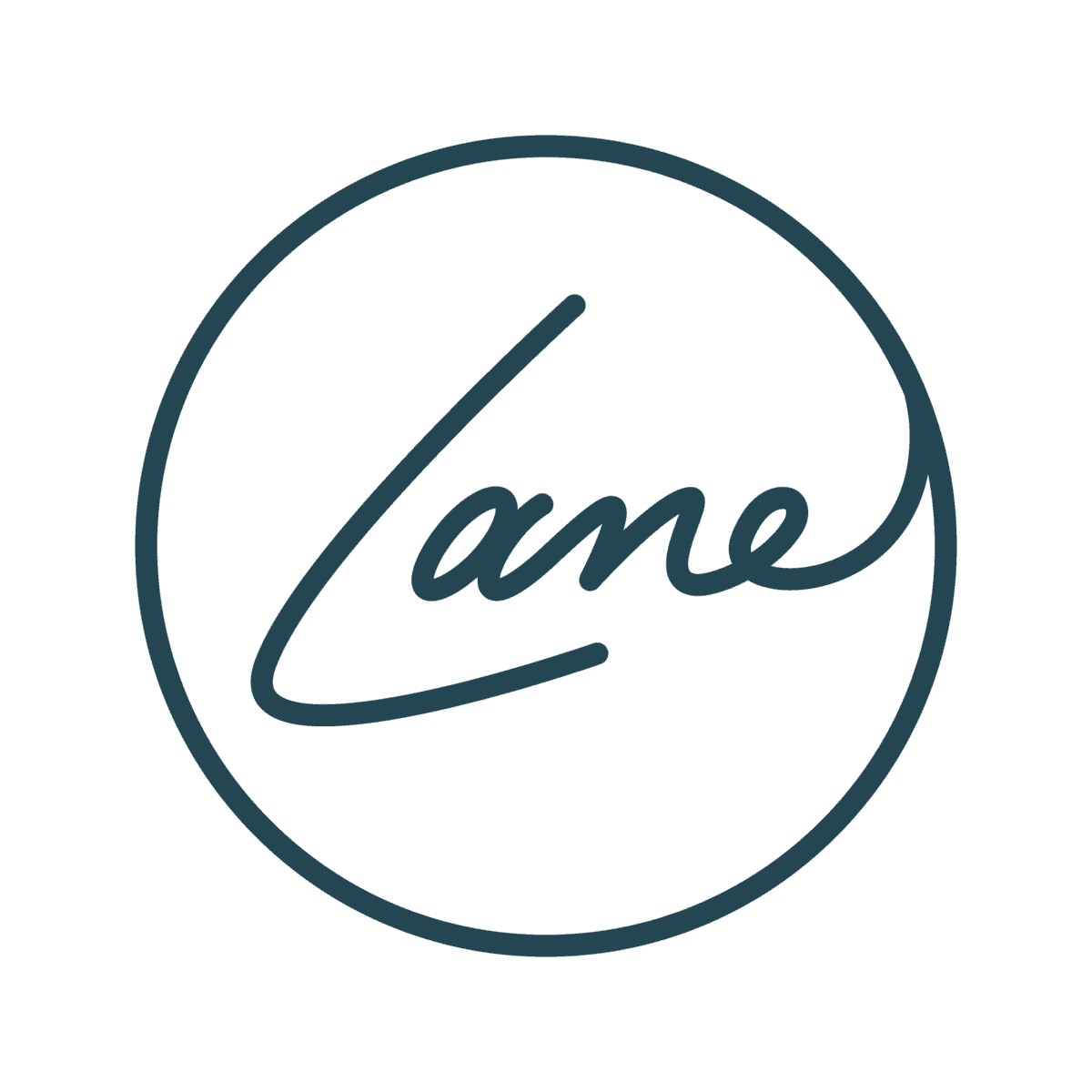 Lane Orthodontics Blue Circular Logo
